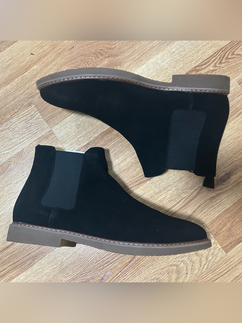 Steve Madden Highline Chelsea Boot (Black Suede) (Men’s 13)